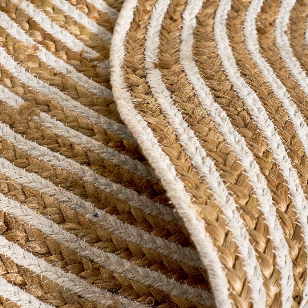 Alfombra de Yute Natural Cuadrada 120x120 cm