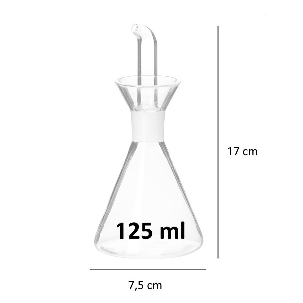 Aceitera antigoteo de cristal de 125ml