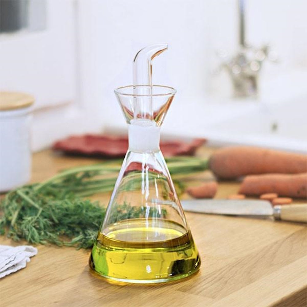 Aceitera antigoteo de cristal de 125ml