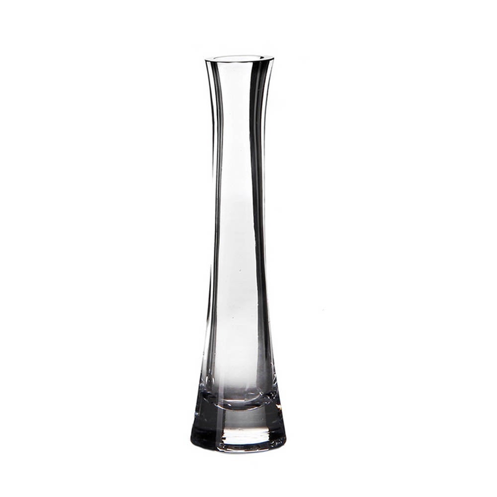 Jarrón violetero de cristal transparente de Ø 5x20 cm -