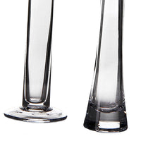 Jarrón de cristal transparente