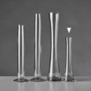 Jarrón de cristal transparente