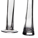 Jarrón violetero de cristal transparente