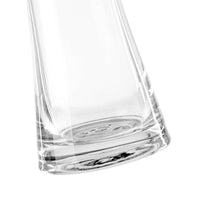 Jarrón violetero de cristal transparente de Ø 7x30 cm -