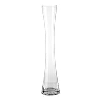 Jarrón violetero de cristal transparente de Ø 7x30 cm -