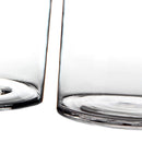 Jarrón cilíndrico de cristal transparente