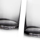 Jarrón cilíndrico de cristal transparente