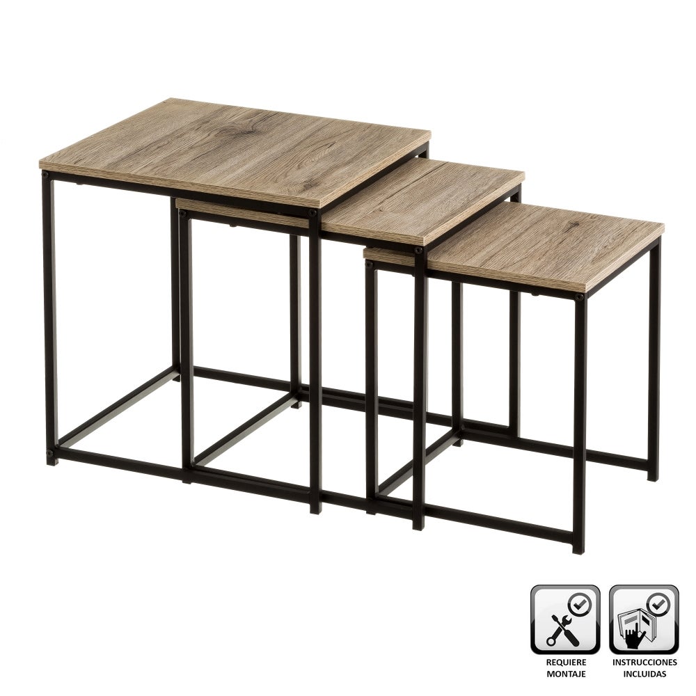 Set de 3 mesas de centro nido Urban