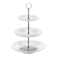 Frutero de cristal 3 alturas