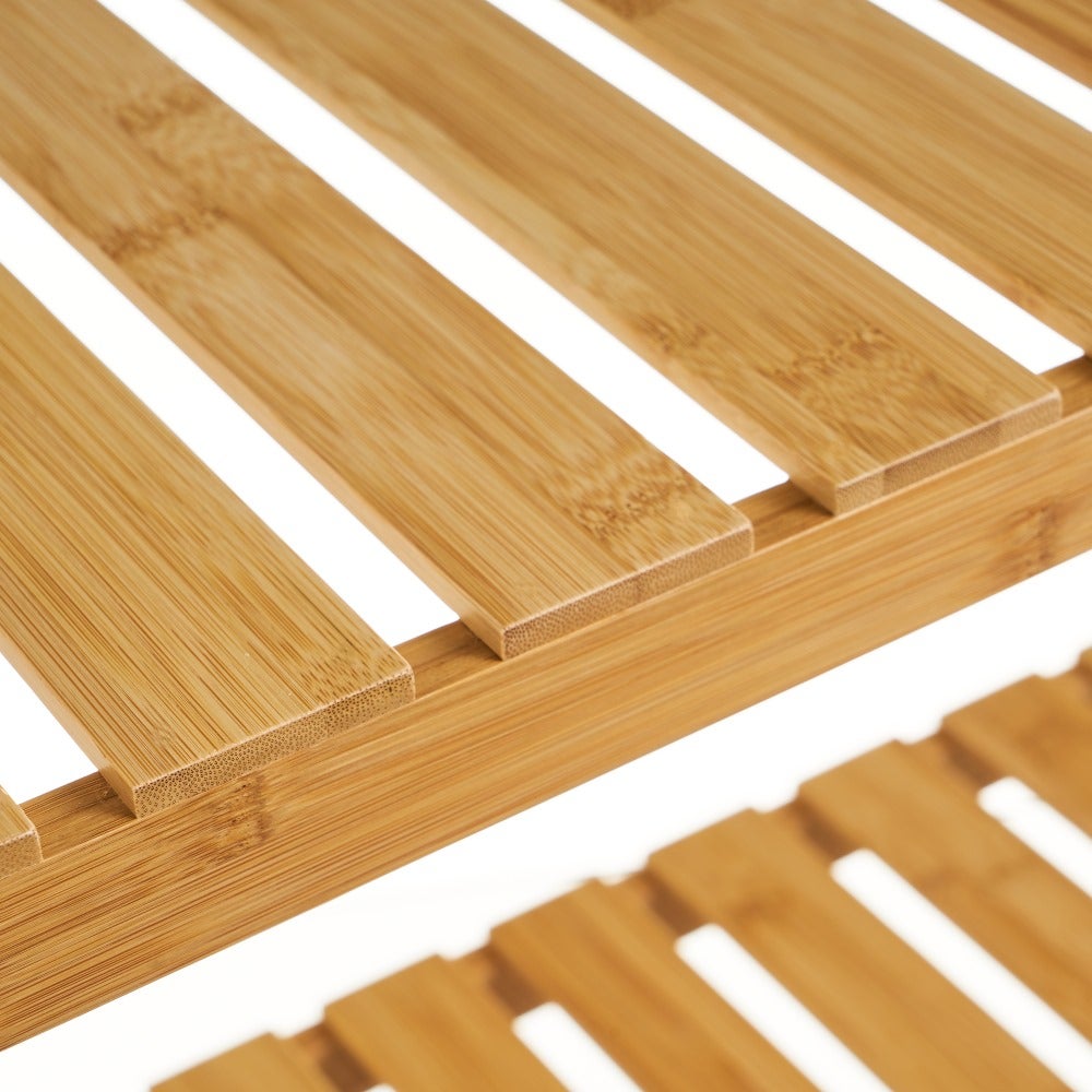 Zapatero de bambú natural