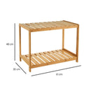 Zapatero de bambú natural