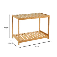 Zapatero de bambú natural