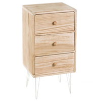 Mesita de noche de madera