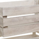 Set de 4 cajas organizadoras de madera gris