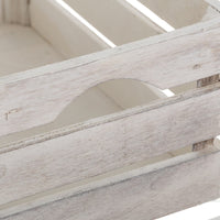 Set de 4 cajas organizadoras de madera gris