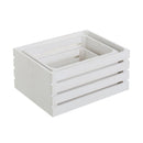 Set de 3 cajas organizadoras de madera blancas