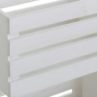 Set de 3 cajas organizadoras de madera blancas