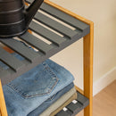 Estantería de bambú gris