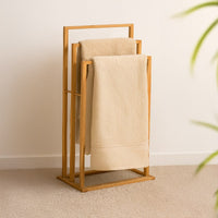 Toallero de bambú natural