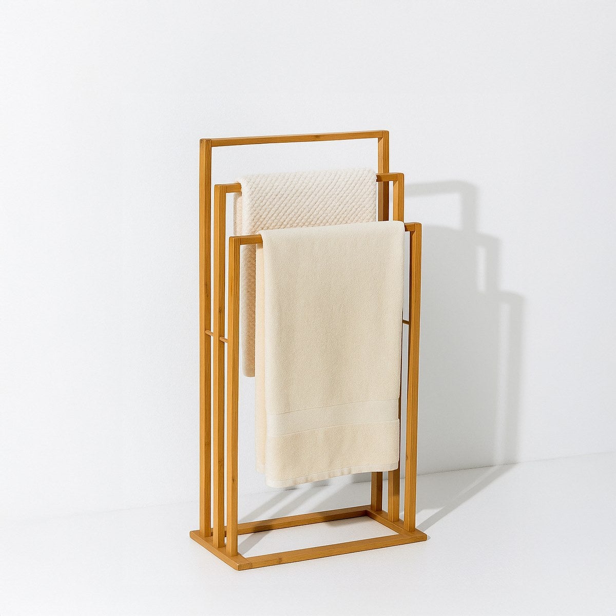 Toallero de bambú natural