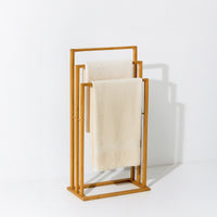 Toallero de bambú natural