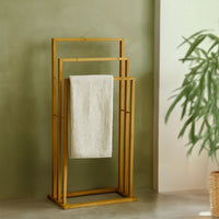 Toallero de bambú natural