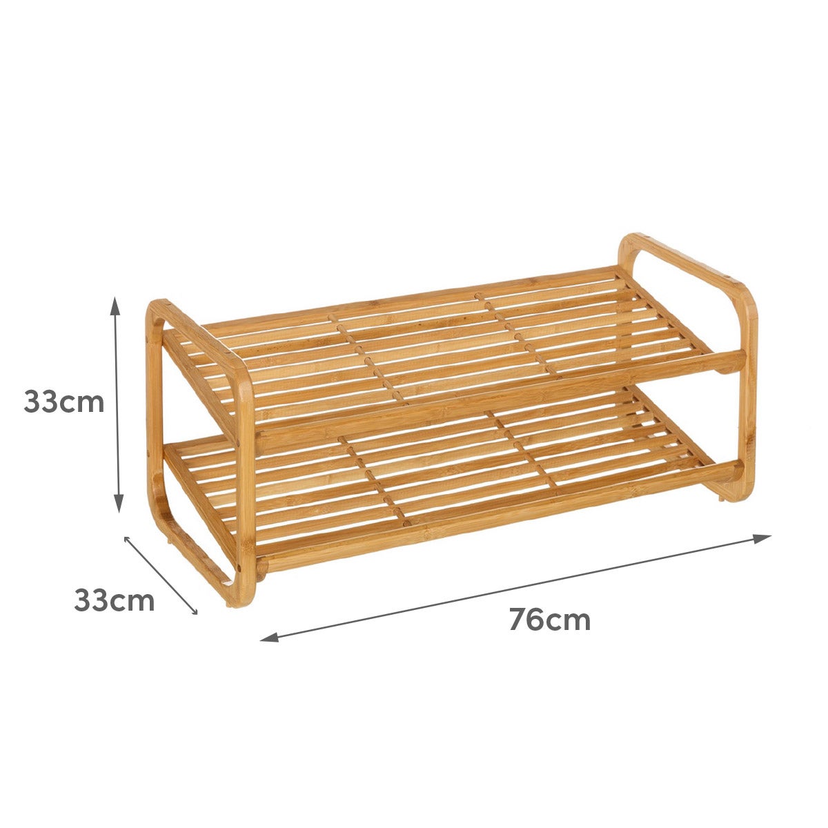 Zapatero de bambú natural