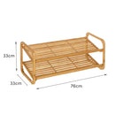 Zapatero de bambú natural