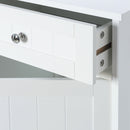 Mueble Auxiliar Blanco con 1 Cajon y 1 Puerta 43x34x77 cm