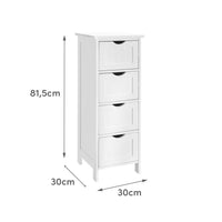 Cajonera blanca de madera