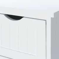 Cajonera blanca de madera