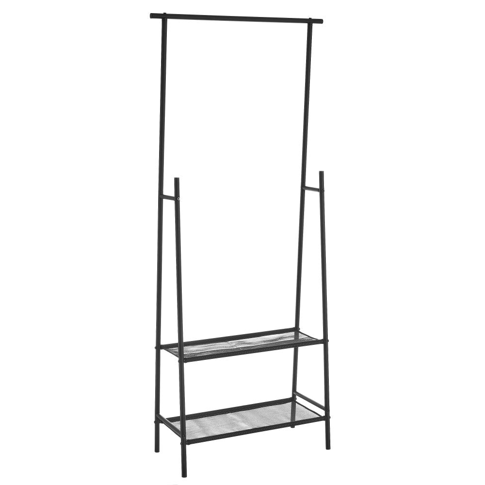 Perchero de pie negro 