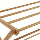 Toallero tendedero plegable de madera de bambú natural
