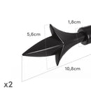 Barra cortina extensible negra de 160 a 300 cm