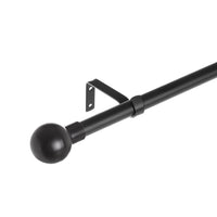 Barra cortina extensible negra de 160 a 300 cm