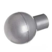 Barra cortina extensible plateada de 122 a 211 cm