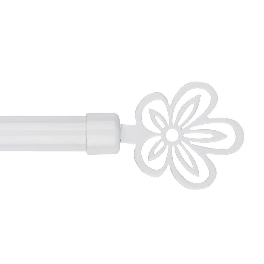 Barra cortina extensible blanca de 160 a 300 cm