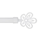 Barra cortina extensible blanca de 160 a 300 cm