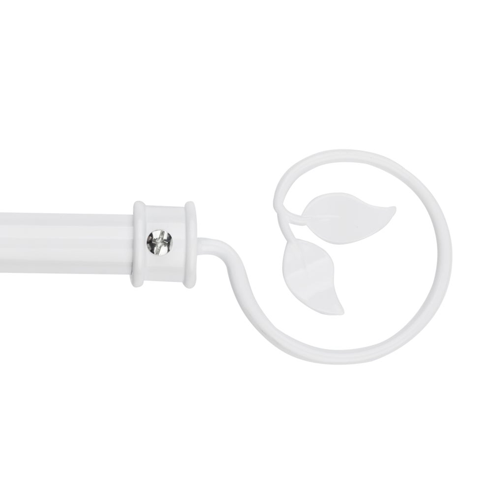 Barra cortina extensible blanca de 160 a 300 cm