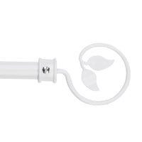 Barra cortina extensible blanca de 160 a 300 cm