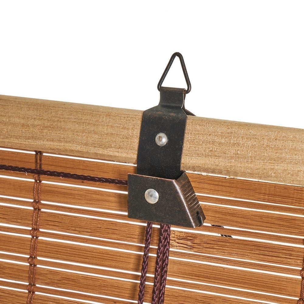 Estor enrollable de láminas de bambú natural de 120x180 cm