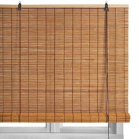Estor enrollable de láminas de bambú natural de 140x180 cm