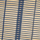 Estor enrollable de láminas azul de bambú de 120x180 cm