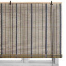 Estor enrollable de láminas azul de bambú de 140x180 cm