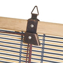 Estor enrollable de láminas azul de bambú de 160x180 cm