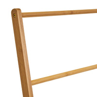 Toallero de 1 estante de bambú natural