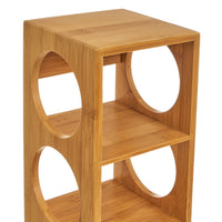 Botellero para 5 botellas de bambú natural