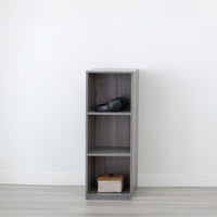 Estantería cubo con 2 estantes gris