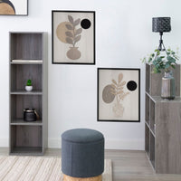 Estantería cubo con 3 estantes gris