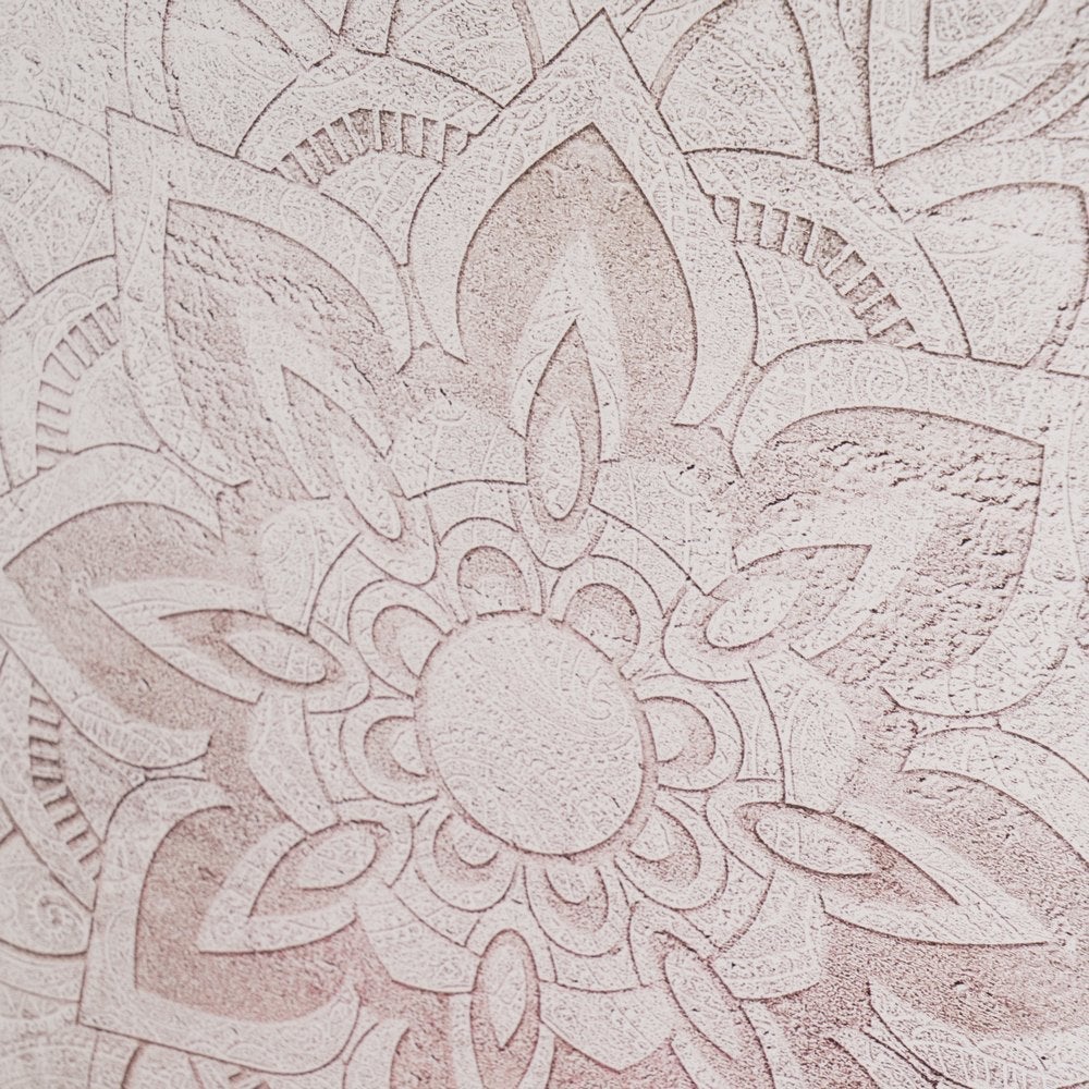 Tapa contador Mandala Beige de madera